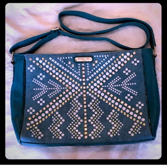 Nicole Lee Handbags - Nicole Lee Jolene Geometric Messenger